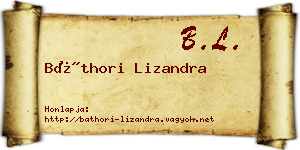 Báthori Lizandra névjegykártya